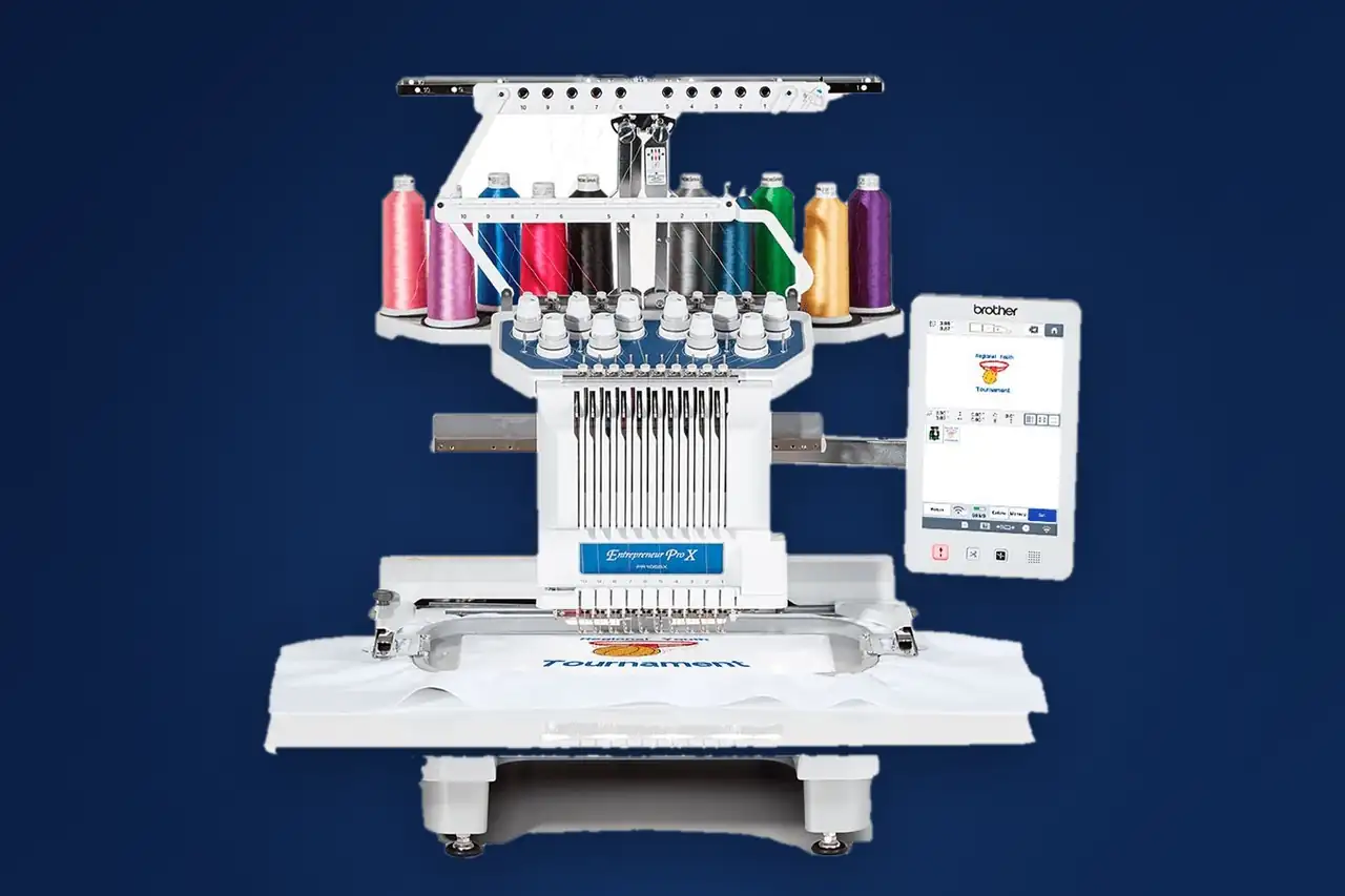 Brother PR1055X Entrepreneur Pro X 10-needle industrial embroidery machine