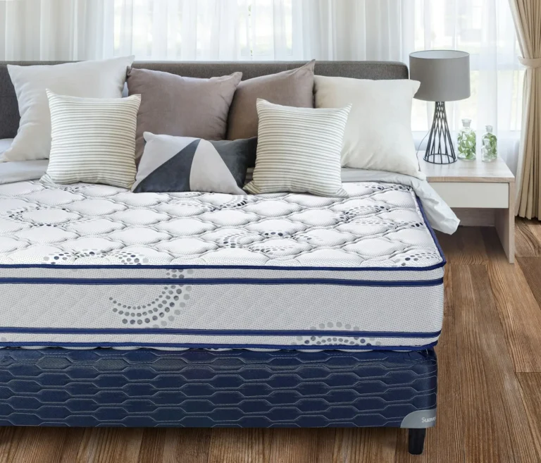 Quilted mattress with bound edge