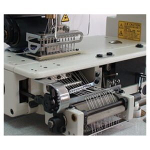 Siruba VC008A/VPQK: 12-needle multi-needle machine with elastic tensioner