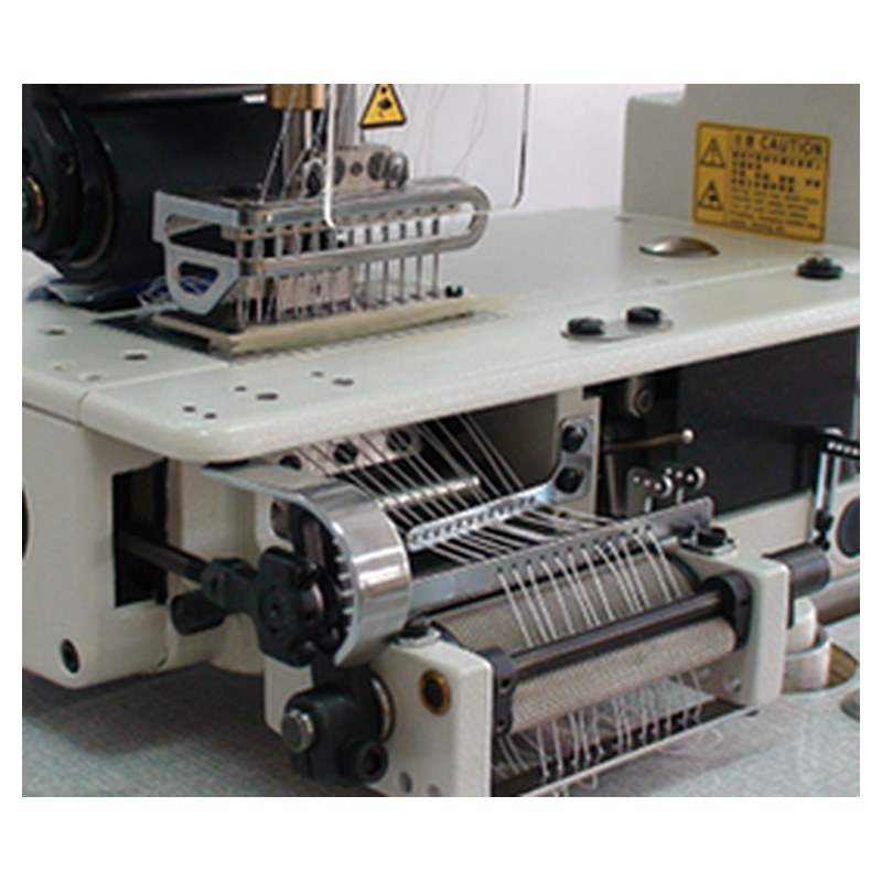 Siruba VC008A/VPQK: 12-needle multi-needle machine with elastic tensioner