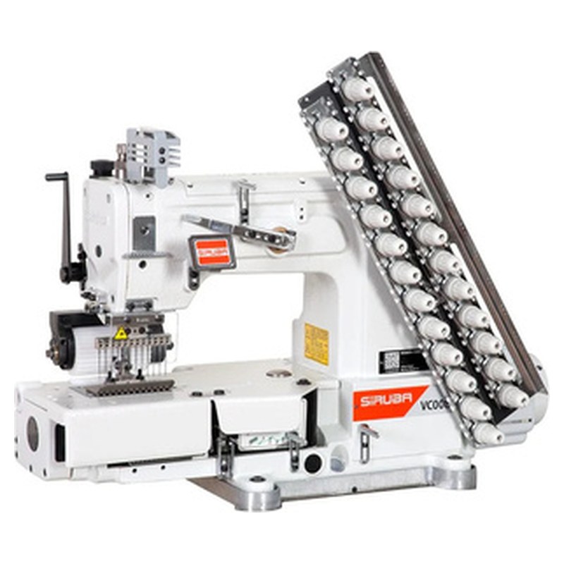 Siruba VC008A: 12-needle multi-needle machine with puller