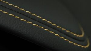Decorative double stitching on leather with SAN 12 needle